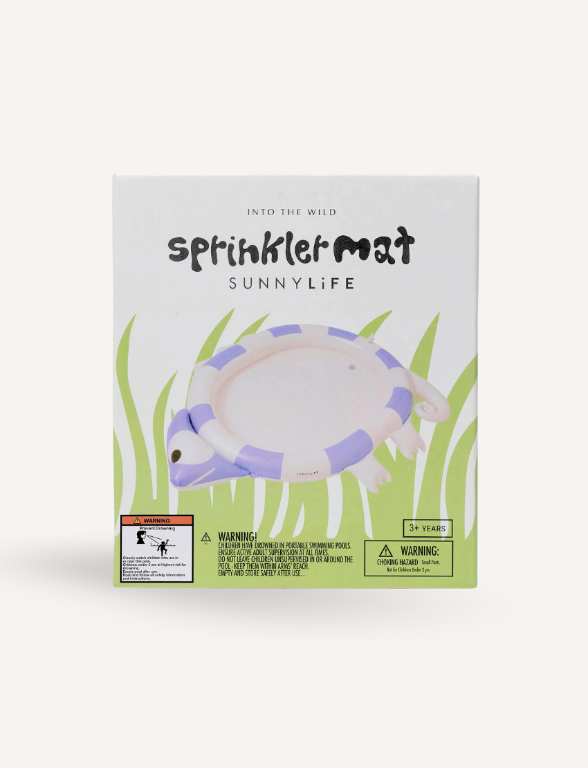 The SunnyLife 'Into the Wild' turtle sprinkler mat box from The Play Way, for engaging outdoor sensory water play.