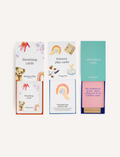 The Play Way Regulation Card Set Bundle: Breathing, Sensory Play, & Affirmation cards for kids' emotional regulation & well-being.