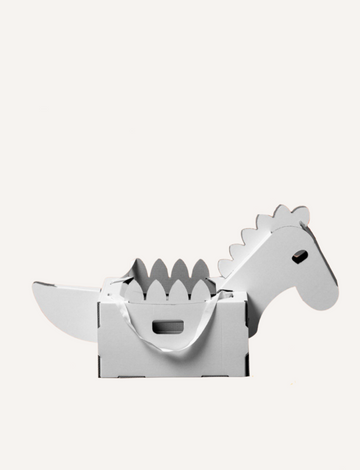 The Family Les Petite Artistes Imagination Bundle by Les Petite Artistes includes a cardboard playhouse with a front door and scalloped roof, complemented by a cardboard airplane and unicorn head for imaginative fun. These fold-and-flap designs inspire creativity without needing paint or intricate details.