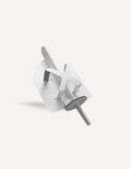 Cardboard spinning toy with a propeller-like design, displayed on a white background.