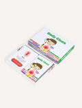 Open Body Clues Card Set box from Sensory Play Australia, revealing cards for learning body signals & self-awareness.