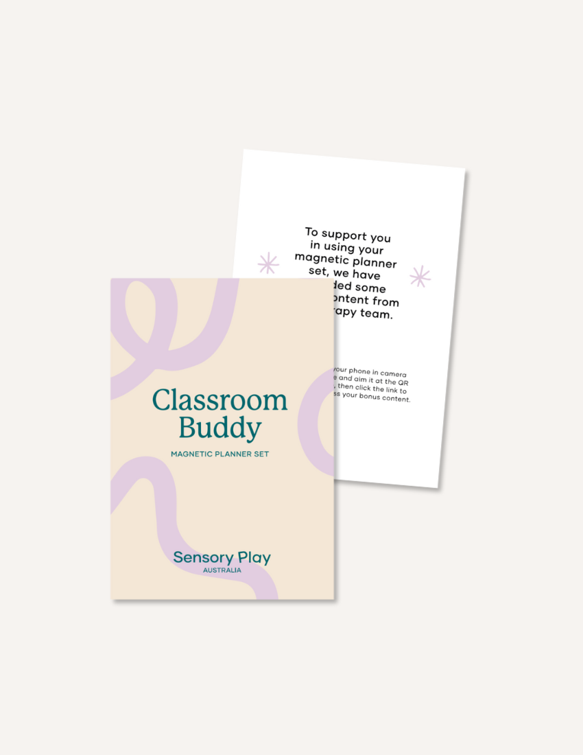 Sensory Play Australia's Kinder Routine Magnet Set: a therapist-designed planner for classroom routines, student engagement, and smooth transitions (ages 1-5).