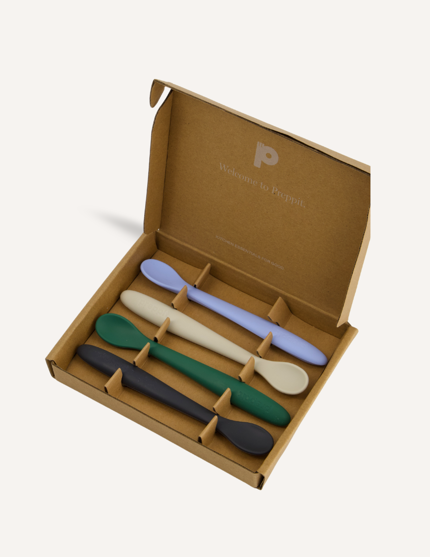 Sensory Friendly Food Handling Kit by The Play Way. Therapist-designed tools for children developing fine motor control and self-feeding.