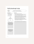 Build playdough lungs activity page with instructions and prompts about breathing.