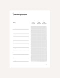 Grow Gardening Journal: Garden planner with spaces to record planted, sprouted, and harvested dates.