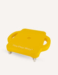 A square yellow plastic 