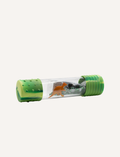 The Jellystone Designs DIY Calm Down Bottle is a clear tube with green textured caps containing liquid and an orange dinosaur figure, ideal for creating a sensory bottle. It's perfect for helping kids self-regulate during stress.