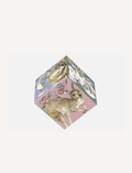 The Art Cube by Journey of Something is a stylish Rubik’s Cube that features illustrations of animals and floral designs. Each face of this artistic cube showcases different animals, including a kangaroo, a bird, and a rabbit, all set against pastel-colored backgrounds adorned with flowers.