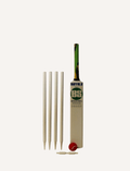 The Junior Wooden Cricket Set by Buffalo Sports includes a blue carrying bag, a wooden cricket bat with 