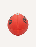 A red, durable All Weather Synthetic Football - Size 5 from Buffalo Sports features the 