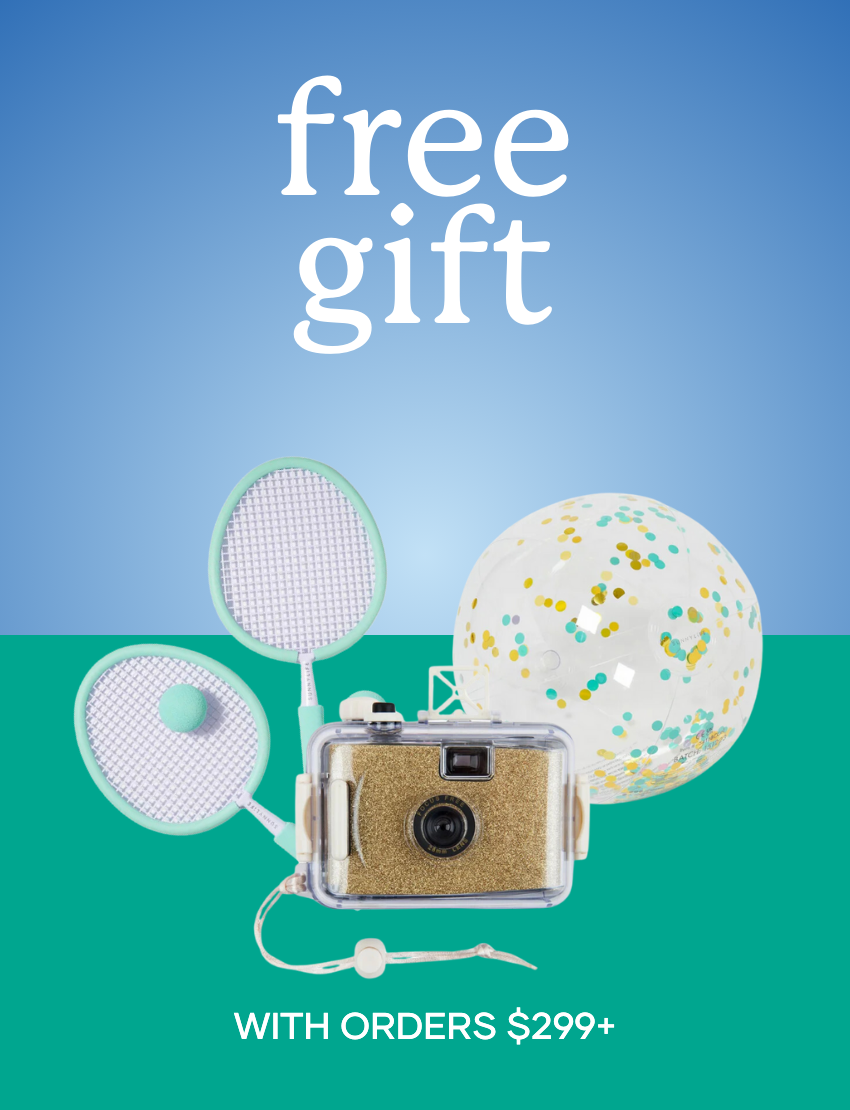 Free gift with orders of $299+