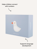 Sensory Play Australia's Five Little Ducks Finger Puppet Set box, a therapist-designed tool for numbers & language development.
