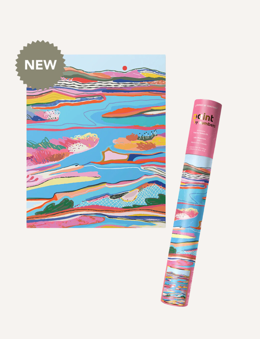 Explore mindfulness with our Paint by Numbers kit by Journey of Something. Enjoy creating art with a canvas titled "Life is Beautiful," featuring two illustrated birds and flowers. Complete your masterpiece using 16 numbered paint pots and two brushes, all in a decorative tube.