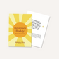 A yellow sunburst card for the Routines Buddy bonus video content. The card gives parents access to therapy team videos that offer expert guidance and support for establishing children's daily routines.