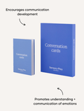 Sensory Play Australia's Conversation Cards set, therapist designed to encourage communication development and emotional understanding.