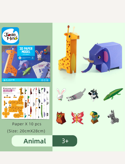 3D Paper Model - Cute Animals