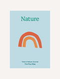 A light blue journal cover featuring 