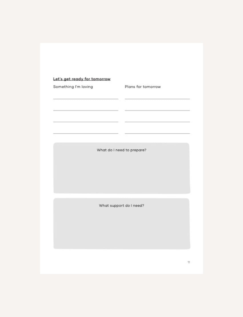 The Sleep Journal Digital Resource by The Play Way features a crescent moon and stars on a teal and light blue cover—ideal for supporting restful sleep and bedtime routines.