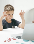 The Creative Handwriting Program by Therapy At Home includes an art pad, two pencils, a black case, crayons, and abstract booklets—ideal for supporting letter formation and fine motor skills.