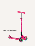 The image showcases three sets of Globber Scooter & Helmet Bundles for children in blue, green, and pink, emphasizing the importance of kids' safety. Each set includes a Globber scooter with three wheels and a matching helmet. A badge indicates a 10% discount when buying the scooter and helmet as a bundle.