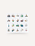 Three illustrated School Routine Magnet Set sheets by Sensory Play Australia, with classroom routines and blanks, are shown next to a small orange 