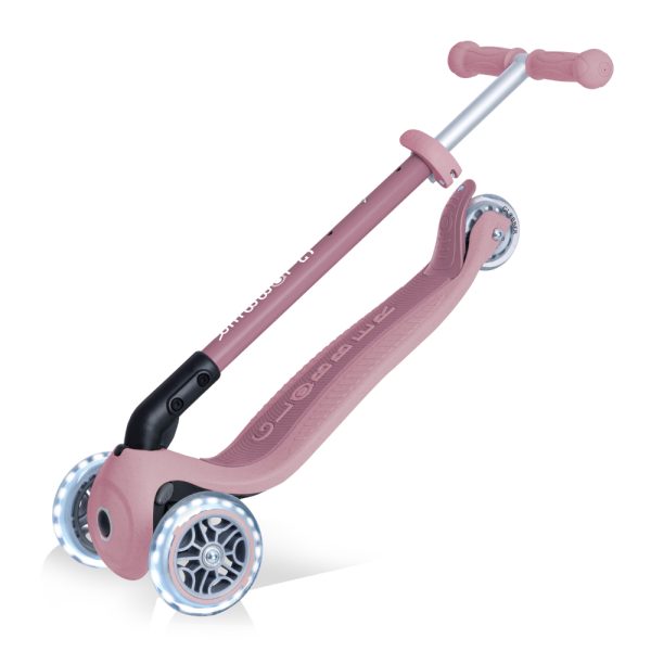 foldable scooter pink berry lights