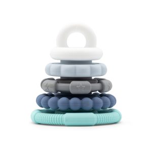 Rainbow Stacker and Teether Toy - Ocean baby sensory