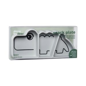silicone stick and stay plate crocodile grey